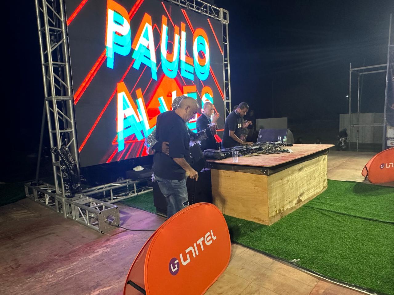 Palco do Festival com presença da marca UNITEL