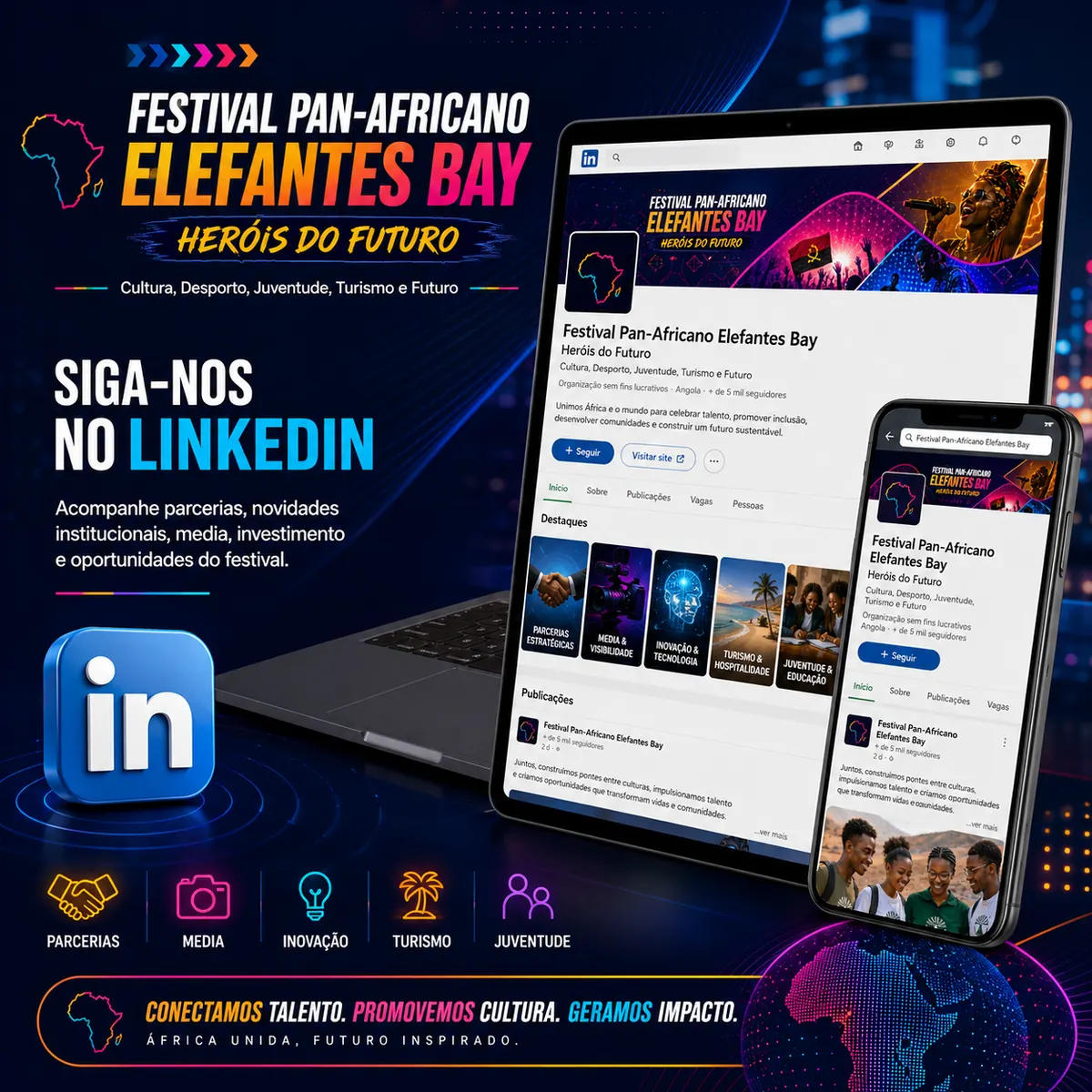 Canal LinkedIn do Festival ELEFANTES BAY