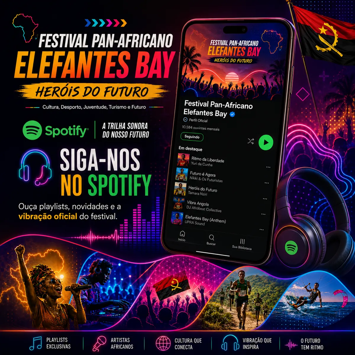 Canal Spotify do Festival ELEFANTES BAY