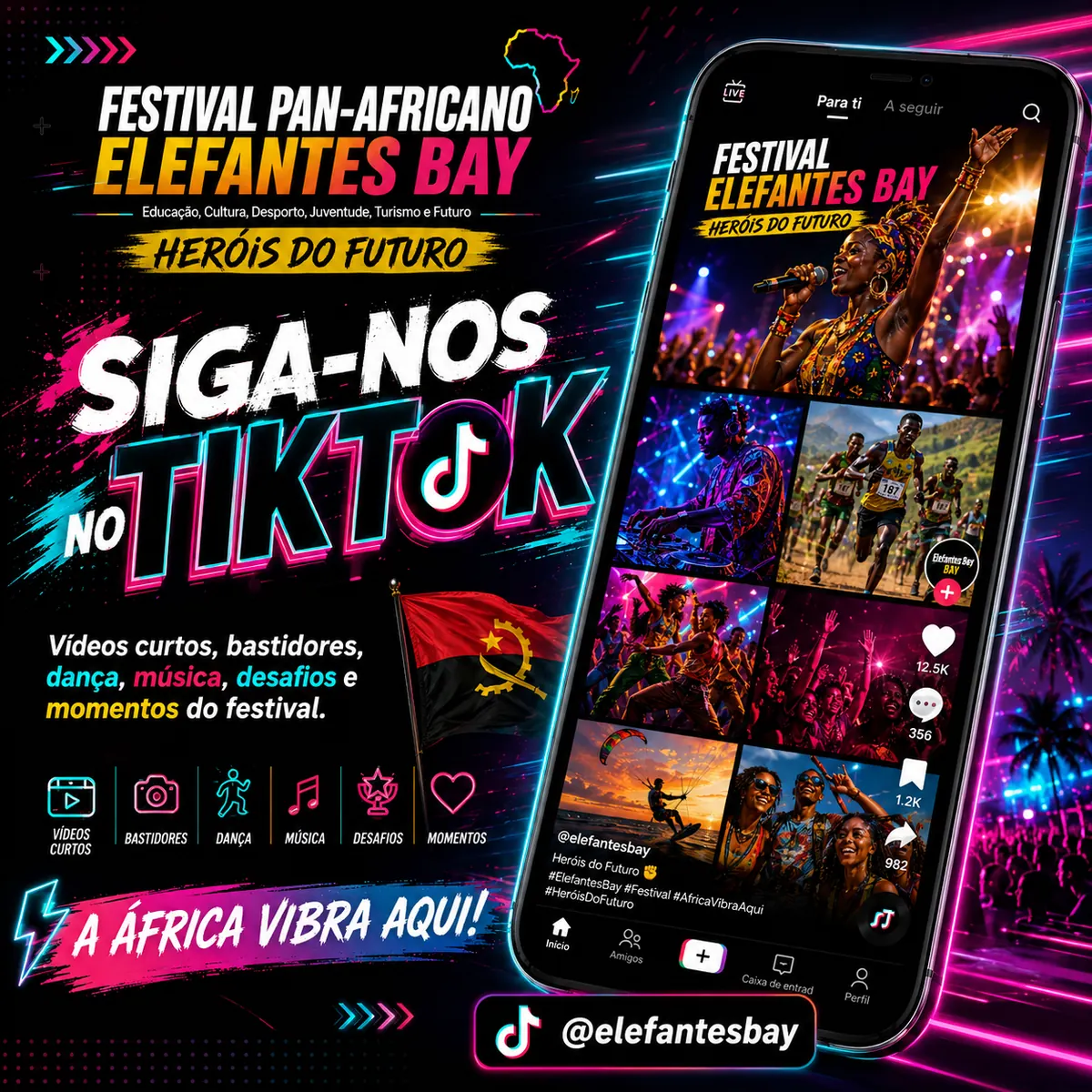 Canal TikTok do Festival ELEFANTES BAY