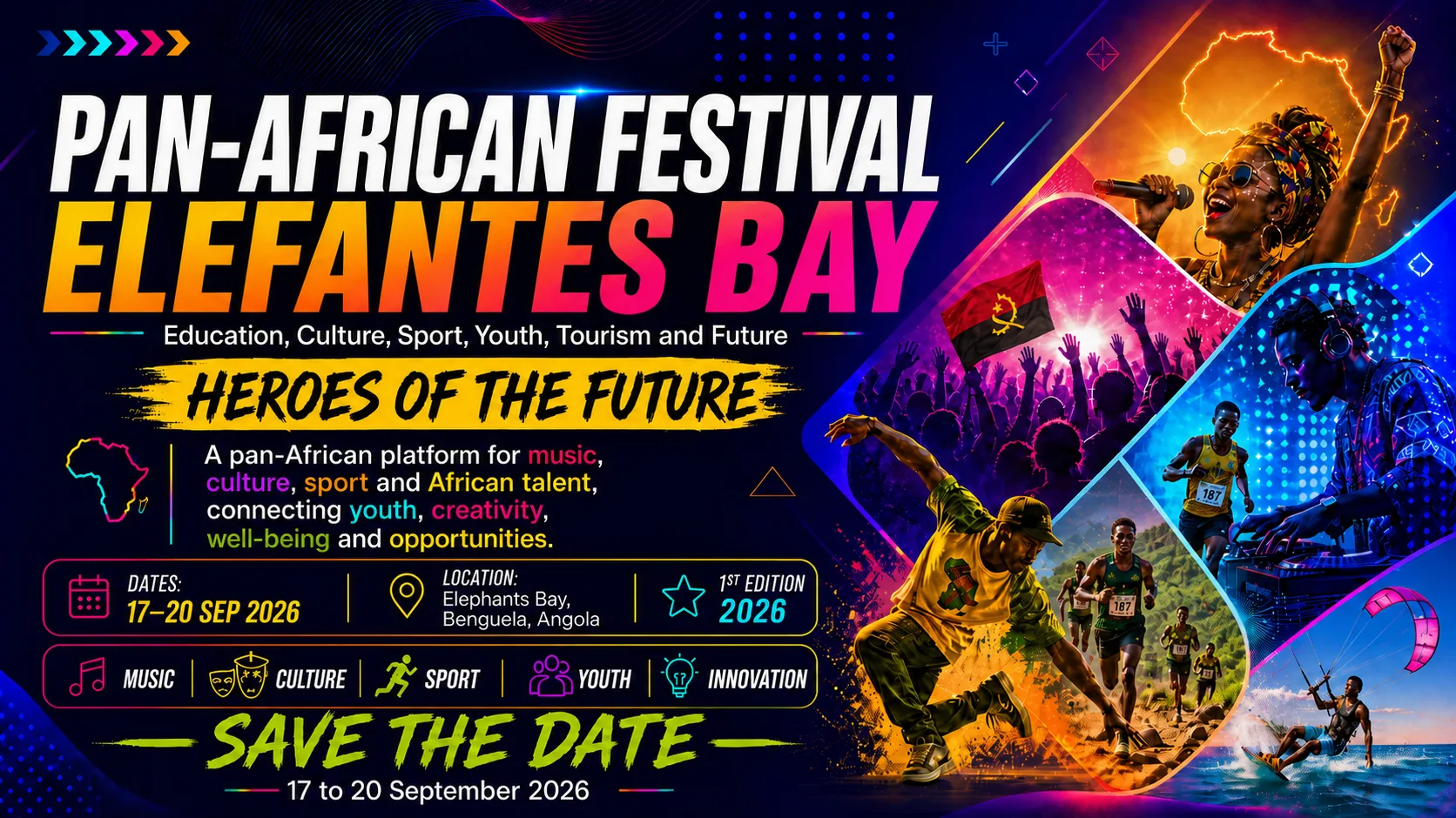 Pan-African Festival ELEFANTES BAY banner